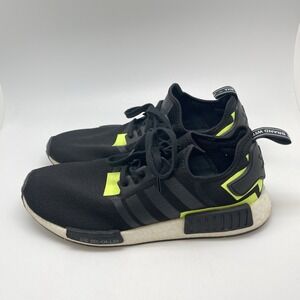 Adidas Sneakers Mens 12 NMD_R1 BD7751 Black Solar Athletic Causal Gym‎ Shoes